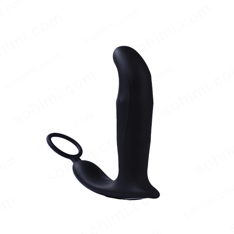 Black anal plug on a green background with 'sohimi.com' branding.