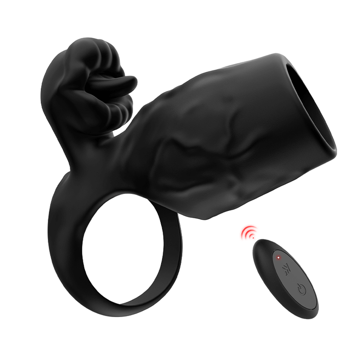 SERAPH| Upgrade Vibration Cock Ring with Penis Sleeve Couple Sex Toy - Sohimi