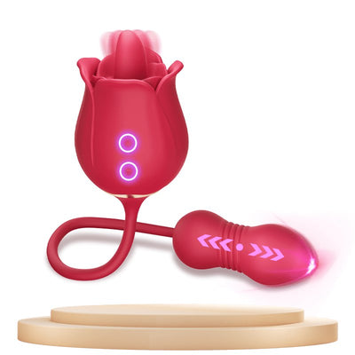 SKYLAR | Clitoral G - Spot Stimulator Rose Toy with Tongue - Sohimi