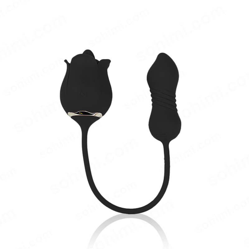 SKYLAR | Clitoral G-Spot Stimulator Rose Toy with Tongue - Sohimi