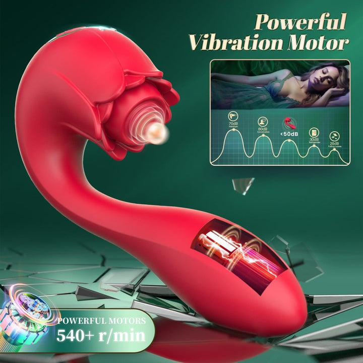 Sohimi 2 in 1 Pulsing and Vibrating Rose Vibrator Toy - Sohimi