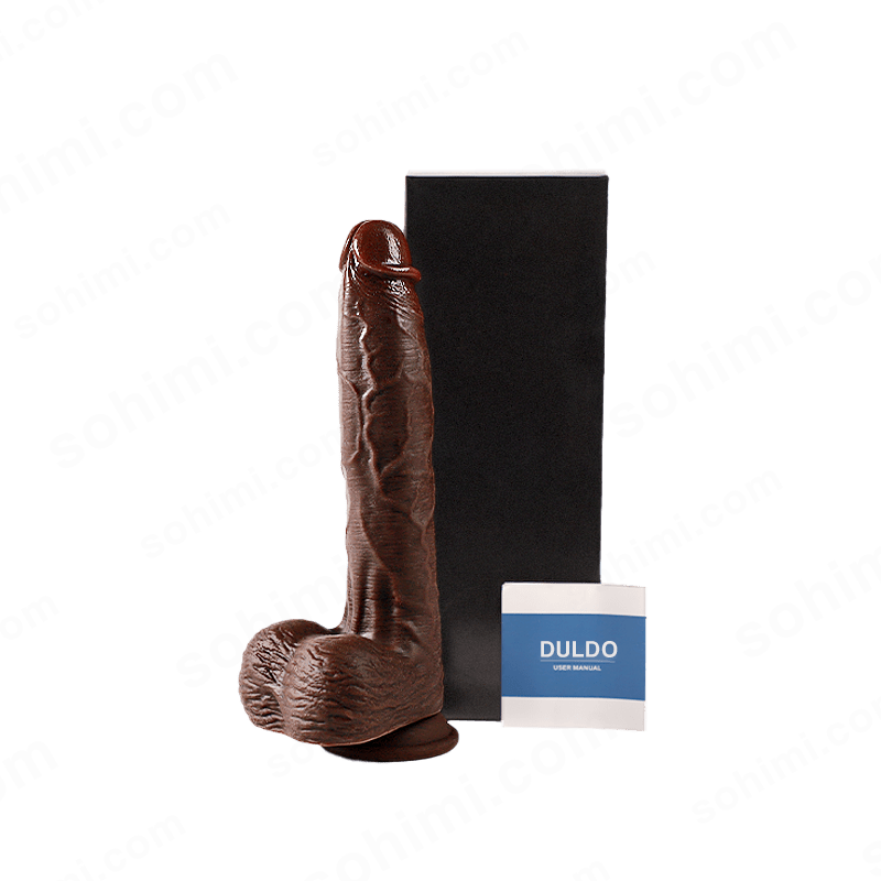 Sexual product with packaging on a branded background