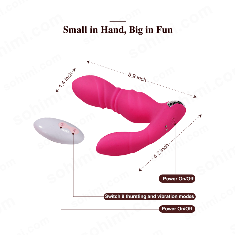 Thrusting & Vibrating Wearable Super Quiet Butt Plug - Sohimi