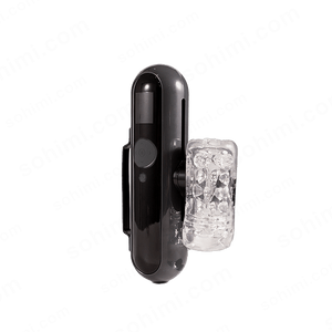 black male masturbator with clear sleeve