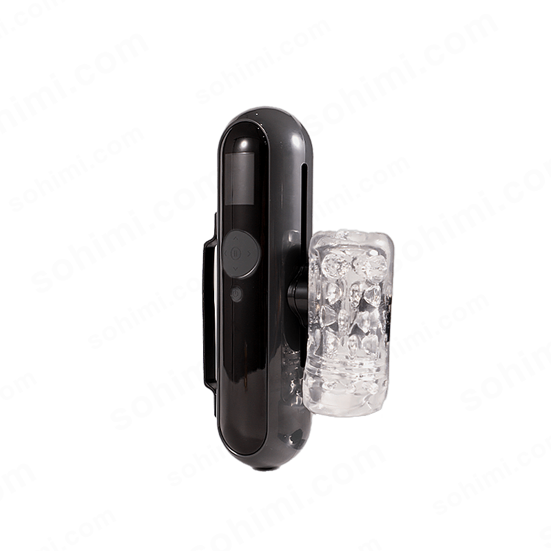 black male masturbator with clear sleeve