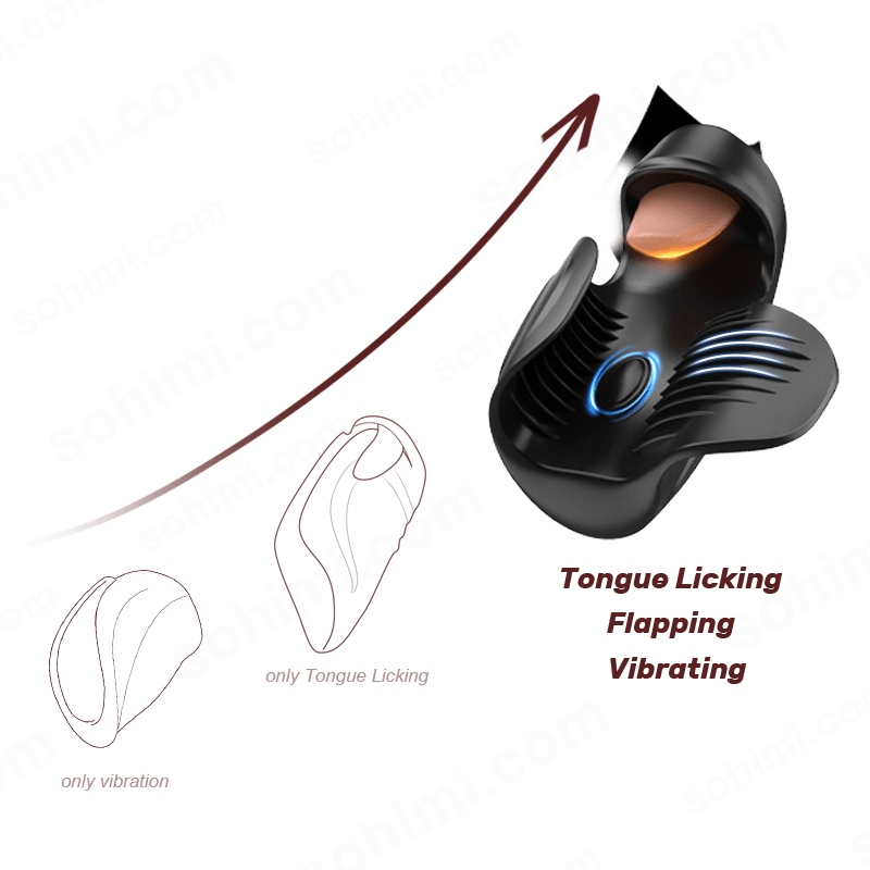 Black and gray electronic device with glowing elements on a green background with 'sohimi.com' branding.