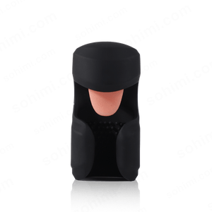 TROI 2 in 1 Tongue Licking and Tapping Penis Trainer Masturbation Toy - Sohimi