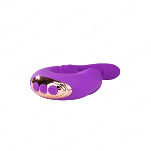Purple and gold toy with 'sohimi.com' branding on a green background