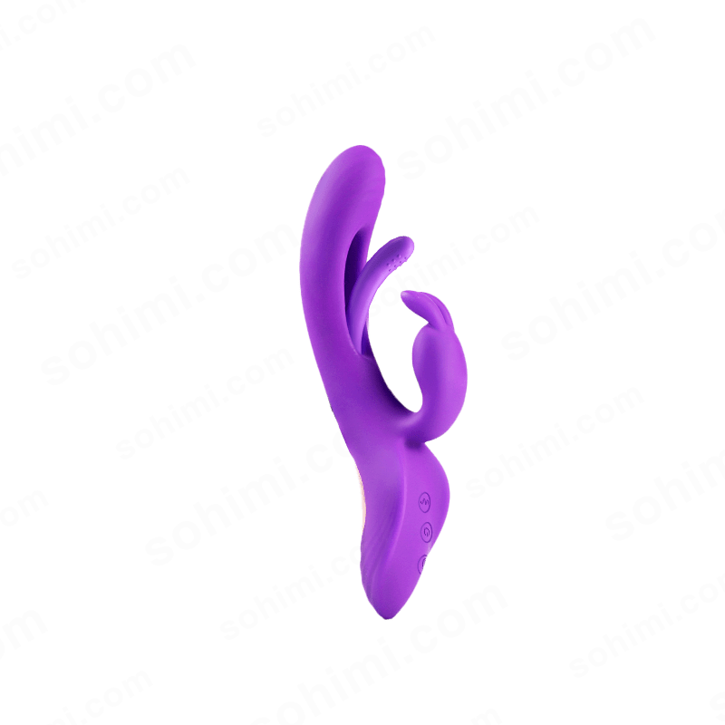 Purple silicone product on a green background with 'sohimi.com' repeated.