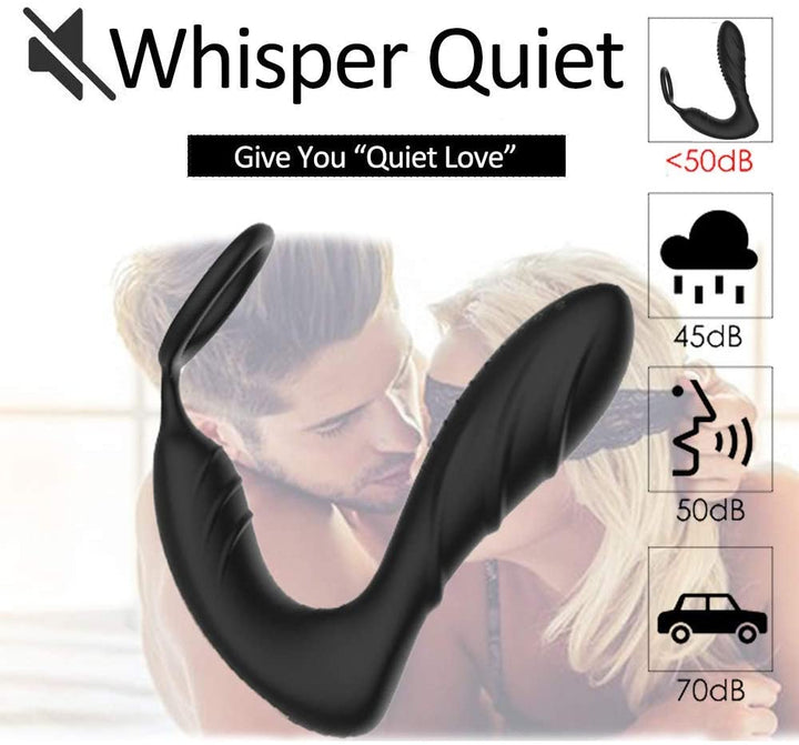 Vibration Dual - Motor Prostate Massager With Penis Ring - Sohimi