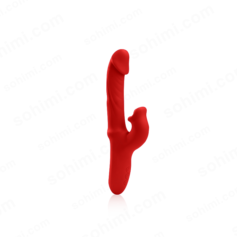 Red silicone product on a transparent background with 'sohimi.com' branding.