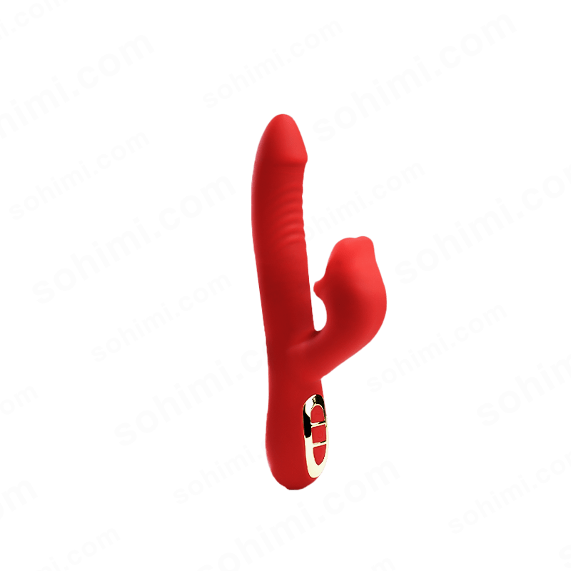 Red silicone product on a green background with 'sohimi.com' branding.