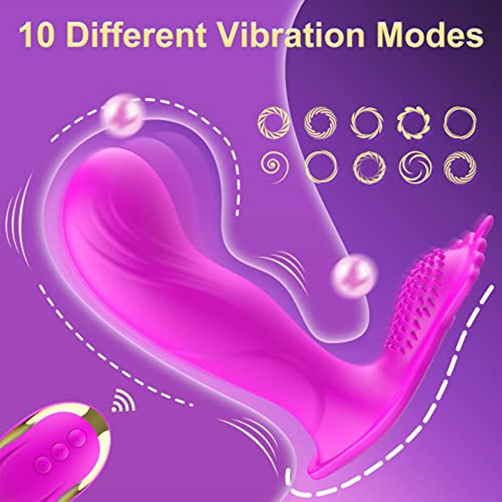 Wearable Panty Vibrator Rose Toy for Clitoral G - spot Stimulation APP Control - Sohimi